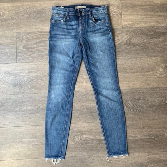 Joe's Jeans Women's Skinny Jeans Icon Ally Raw Hem Denim Indigo blue Size 25 - Picture 12 of 16